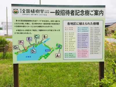 2015年に小松市で開催された全国植樹祭