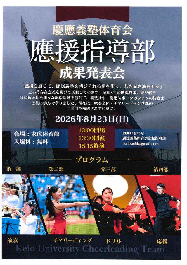 慶應義塾体育会　慶援指導部成果発表会